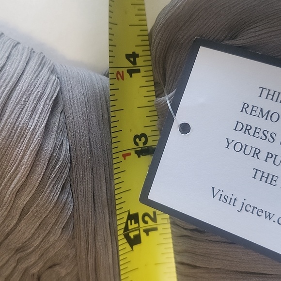 NWT J. Crew Women's 12 Nadia Silken Chiffon Strapless A- Line Dress - Picture 11 of 12